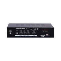 R-2 60W Professional HiFi Audio Power Amplifier Constant Voltage Audio Player Support Dual Microphone Input
