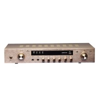 F8 Professional Karaoke Constant Resistance Power Amplifier 200W+200W HiFi Audio Player DSP Automatic Gain Control