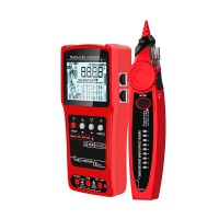 ET628 3-in-1 Multimeter Network Cable Tester Visual Fault Locator Kit with K-Type Temperature Probe