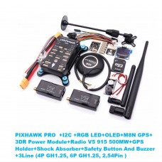 Pixhawk PRO Flight Controller with GPS and V5 500MW 915Mhz Telemetry Radio for Quadcopter Ardupilot