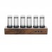RGB Glow Tube Clock LED Digital Nixie Clock Electronic Retro Desk Clock 6 Bit 5V USB Powered Sliver