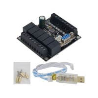 JLING FX1N-14MR PLC Board Programmable Controller Module JL1N-14MR 8 IN 6 OUT With Programming Cable