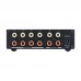 TILEAR Audio Distributor Audio Line Selector 2 IN 4 OUT and 4 IN 2 OUT XZD-A2 (Black) with Remote