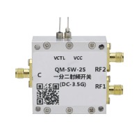 QM-SW-2S DC-3.5G RF SPDT Switch 2.4G Microwave RF Switch with CNC Shell