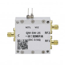 QM-SW-2S DC-3.5G RF SPDT Switch 2.4G Microwave RF Switch with CNC Shell