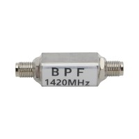Square Shell 1420MHz for Radio Astronomy SAW Bandpass Filter 80MHz with 1420MHz Radio Astronomy with Low Insertion Distortion