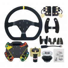 12.6" Racing Steering Wheel Racing Wheel Game Simulator with 2.7" OLED for Porsche 911 GT3 R FANATEC