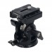 DT-03 Two-way Head Tripod 360 Degrees Panning Base for Telephoto Lenses with High Load Capacity