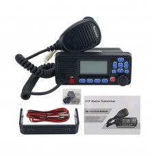 RS-509M Standard Version 25W 50KM VHF Transceiver Marine Transceiver IPX7 Waterproof w/ Color Screen