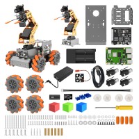 Hiwonder MasterPi Vision AI Robot Open Source Robot Car Robot Arm with Board for Raspberry Pi CM4/4G