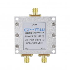 QY-PS2-0.8/3-SI 800-3000MHz 2-Way RF Power Splitter 0.8-3GHz RF Power Combiner with SMA Connector