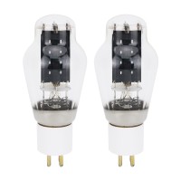 2PCS LINLAITUBE 300B Tube Vacuum Tubes w/ White Porcelain Base Gold-Plated Pins for Hifi Tube Amp 