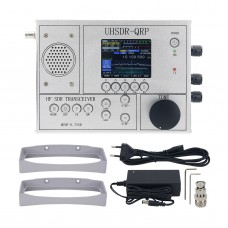 HamGeek UHSDR-QRP V0.7 1.8-30Mhz mcHF Transceiver HF SDR Transceiver CW SSB AM FM Radio Silver