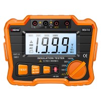 ANENG MH10 1000V 2000MΩ Insulation Tester Digital Insulation Resistance Tester Megohmmeter Orange