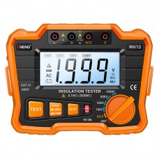 ANENG MH10 1000V 2000MΩ Insulation Tester Digital Insulation Resistance Tester Megohmmeter Orange