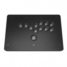 Mini Punk Arcade Stick Game Controller Gamepad with Carbon Fiber Shell Default Chip for Hitbox