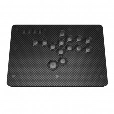 Mini Arcade Controller Gamepad Controller Gaming Controller with Carbon Fiber Shell & Chip for Brook