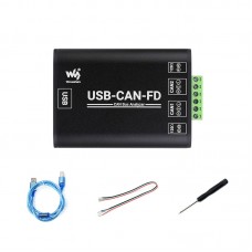 Waveshare USB-CAN-FD Industrial CAN Bus Analyzer USB to CAN Adapter Support High Speed CAN FD and CAN2.0A/B Data Communication