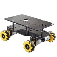 Unassembled Robot Car Kit 5KG Load Mecanum Wheel DC Deceleration Brushed Motor Compatible with Arduino STM32