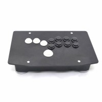 HAMGEEK HG-J500B Arcade Controller Fight Stick Game Controller w/ White Black Buttons for Hitbox PC