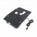 HAMGEEK HG-J500B Arcade Controller Fight Stick Game Controller w/ White Black Buttons for Hitbox PC