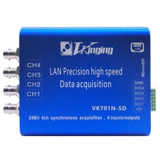 VKINGING VK701N-SD 400Ksps LAN Precision High Speed Data Acquisition Card DAQ for 4CH Acquisition