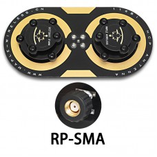5500-5800MHz 11dBi Circular Polarized Antenna EV200D Maple Leaf Antenna for RC FPV Drone (RP-SMA-J Connector Version)