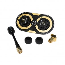 11dBi Circular Polarized Antenna EV200D Maple Leaf Antenna for RC FPV Drone + for Little Pilot SMA Male Kit
