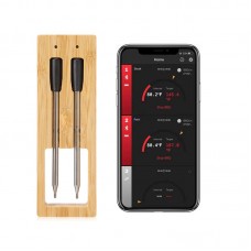 Dual Probe Long Bluetooth Food Thermometer Probe Wireless Meat Thermometer BBQ Kitchen Cooking Tool