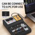 F-2A 2-Channel Recording Console Audio Mixer Mixing Console USB External Sound Card for Karaoke DJ