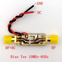 10MHz - 6GHz Bias Tee Module Wideband RF Feeder DC Block SMA Female Connector for Wideband Amplifier