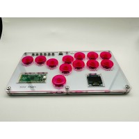 Solid Studio Arcade Controller Game Fight Stick with RGB Lights for Hitbox KOF and Street Fighter 6