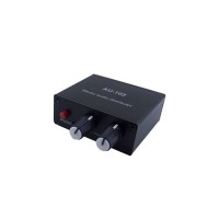 AU-102 Stereo Audio Distributor Audio Splitter Box Supporting 1 Input 2 Outputs + USB Power Cable