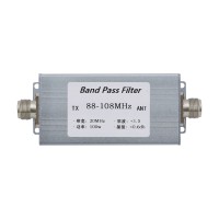 Band Pass Filter BPF 88-108MHz Bandpass Filter Anti-Interference High Receiving Sensitivity 100W