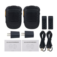 2PCS Bluetooth Radio Microphone Wireless Handheld Microphone for Zello Real-PTT POC Radio Android