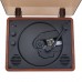 Bluetooth CD Player Disc Player (Cherry Wood) with Built in Speaker Enables Lossless Sound Quality