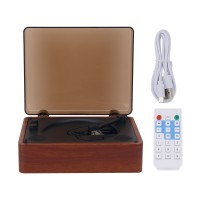 Bluetooth CD Player Disc Player (Cherry Wood) with Built in Speaker Enables Lossless Sound Quality