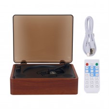 Bluetooth CD Player Disc Player (Cherry Wood) with Built in Speaker Enables Lossless Sound Quality