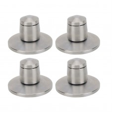 4PCS Speaker Spikes Feet Speaker Isolation Spikes (with Base) Shock Absorption Suitable for Speakers