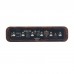 D'ESIGN IPS RGB LED Music Spectrum Pseudo Glow Tube Rhythm Light Alarm Clock with Black Walnut Base