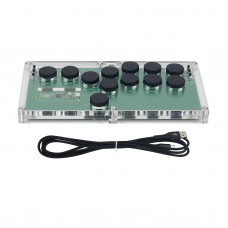 HAMGEEK HG-J002 Mini Game Controller Arcade Controller w/ Hot-Swappable Switches for Cherry MX Black