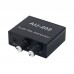 AU-202 Stereo Audio Mixer Audio Distributor 2 Inputs 2 Outputs for Headphones Amplifier Speakers