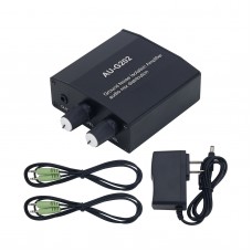 AU-G202 Ground Loop Noise Isolator Audio Mixer Kit w/ 2 Inputs 2 Outputs for Computer Game Consoles