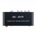 AK-401R 4CH Stereo Audio Switch Audio Selector Supports IR Remote Control and Manual Switching