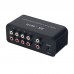 AK-401R 4CH Stereo Audio Switch Audio Selector Supports IR Remote Control and Manual Switching