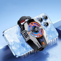 Mobile Phone Cooler Semiconductor Phone Cooling Fan with Digital Display for Livestreaming Games