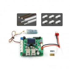 C53A Brushless Motor Version OLED Screen Control Board + 6 Ultrasonic Modules + 2 24V RGB Light Strips for Robots