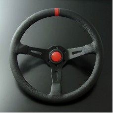 FULL SPEED RED 348mm/13.7" Steering Wheel Original Racing Wheel Video Game Drift Accessory for MOMO