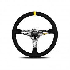 ULTRA JPN UJ-02 BLACK SUEDE Steering Wheel Original Racing Wheel Game Racing Accessory for MOMO