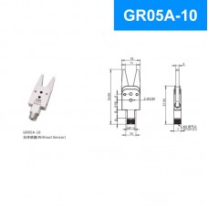 CRG GR05A-10 12N Mechanical Arm Mini Gripper Pneumatic Clamp without Sensor (Diamond-shape Tooth)